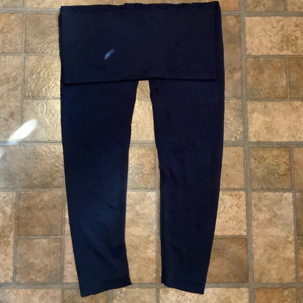 Navy blue high rise leggings